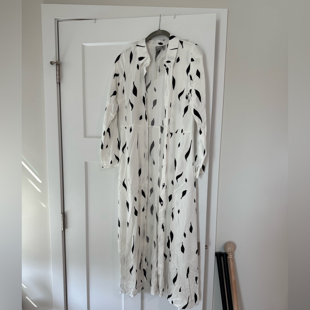 ASOS Monochrome Leaf Print Shirt